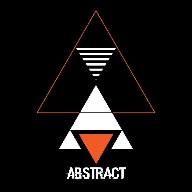 Triangle Art Geometry Abstract Gift