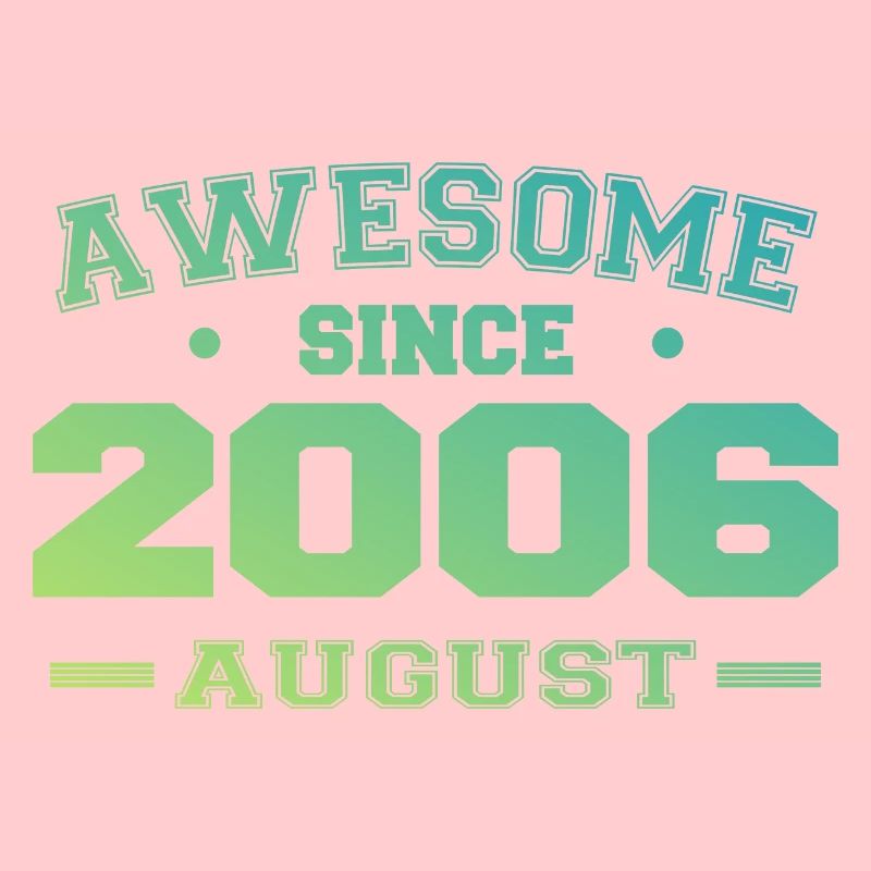 2006 August Year Birth Birthday August 2006