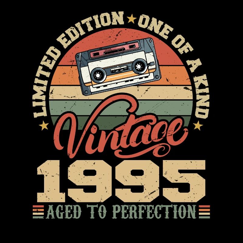 Vintage 1995 Retro 1995 Birthday Gift