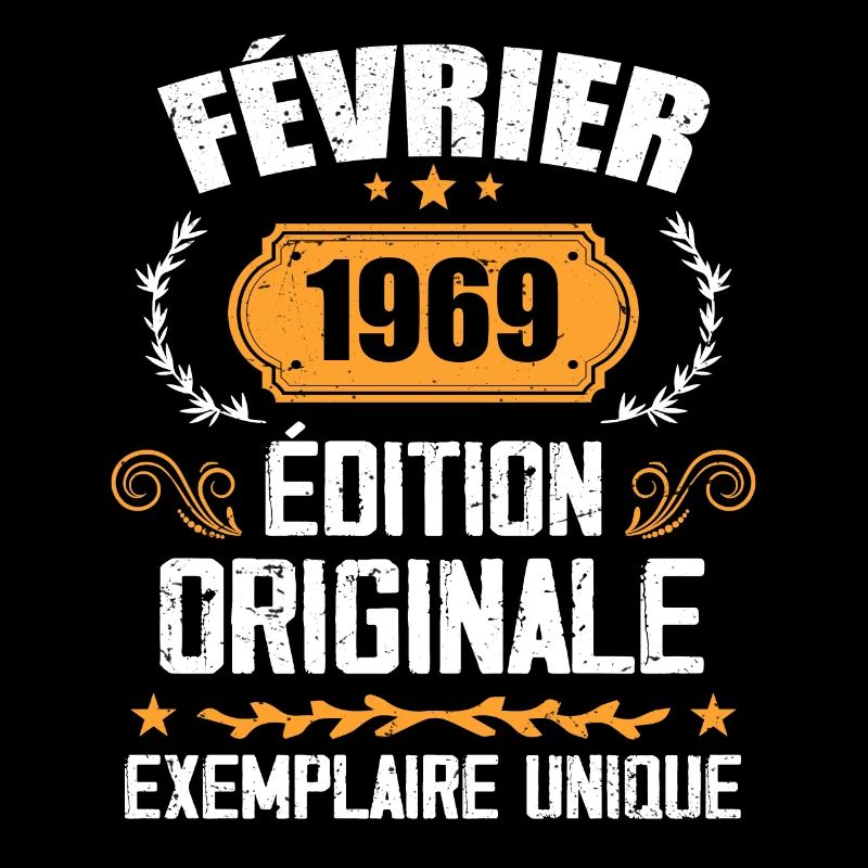 Cadeau 55e Anniversaire Nées En Février 1969