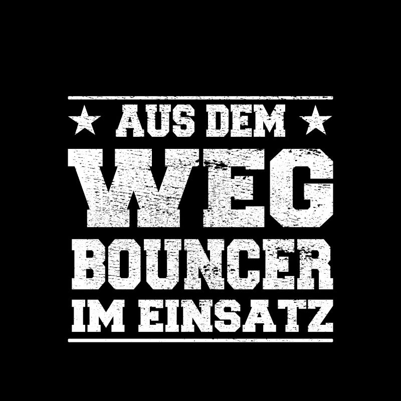 Aus dem Weg Bouncer im Einsatz Design