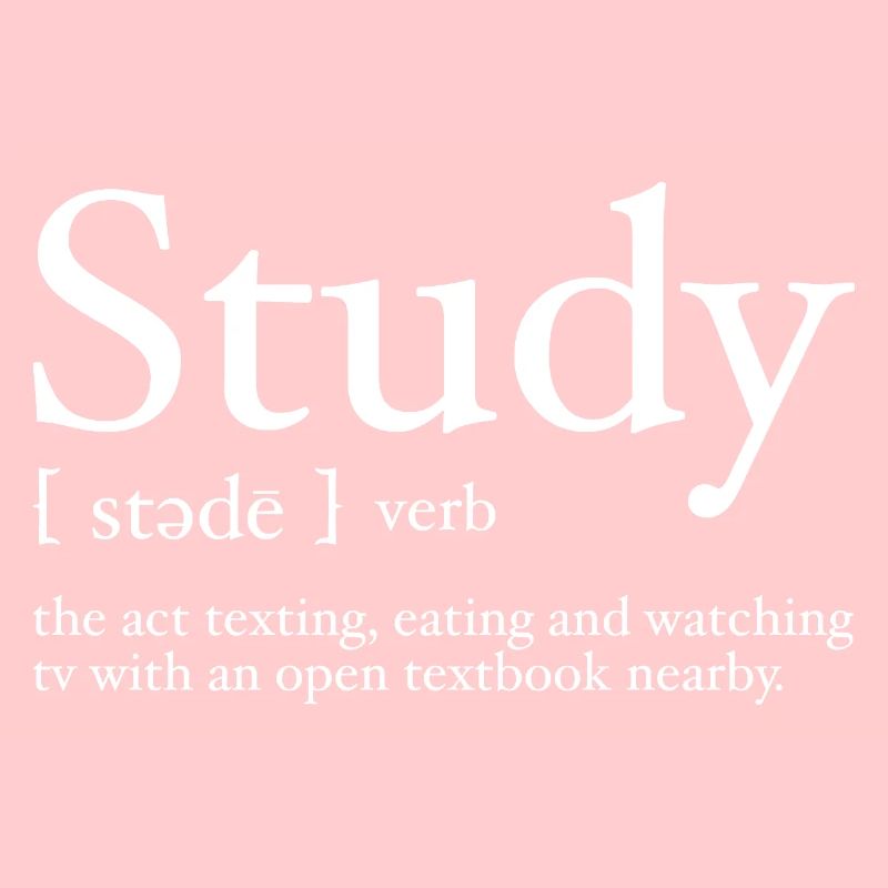 Study Definition Funny Design for College Student