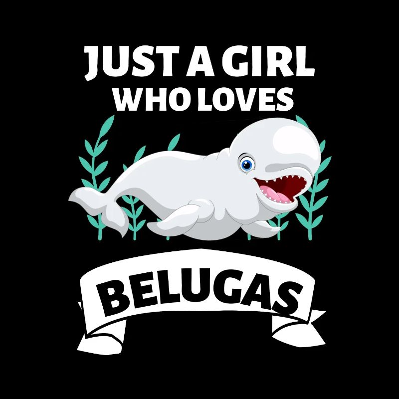 Beluga Wal Mädchen Ozean Tier Geschenk Beluga