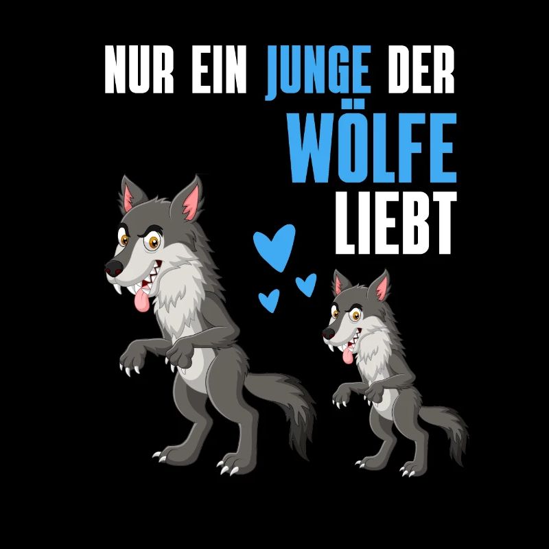 Wolf Jungen Wald Tierliebhaber Geschenk Wolf