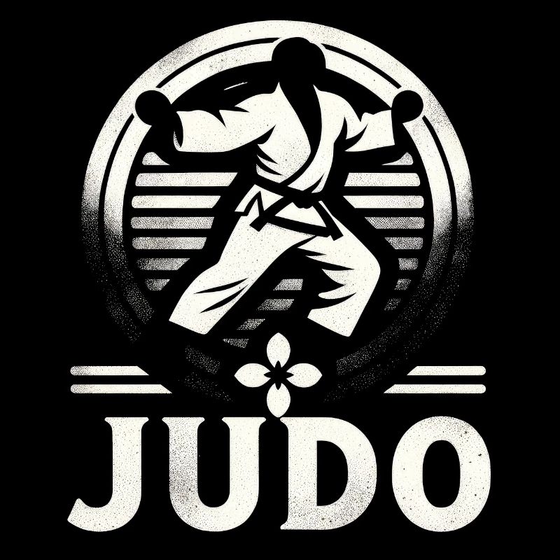 Emblème de combat de maîtrise du judo
