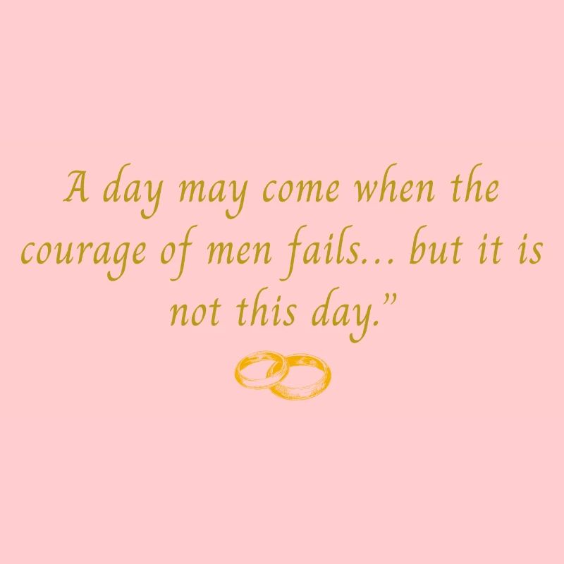 A day may come when the courage