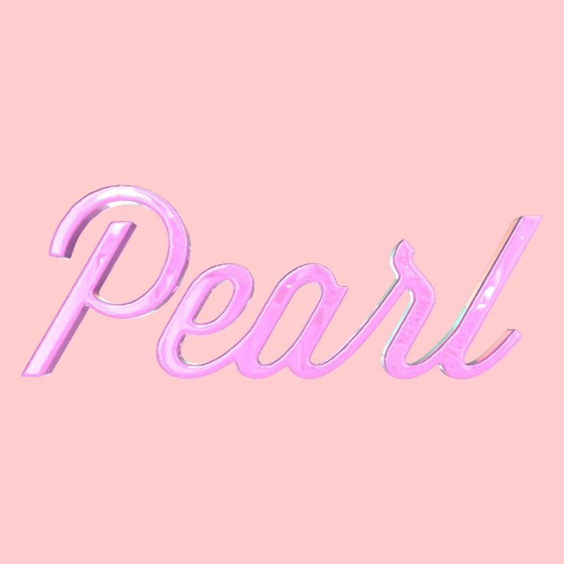 Pearl Stylized Text