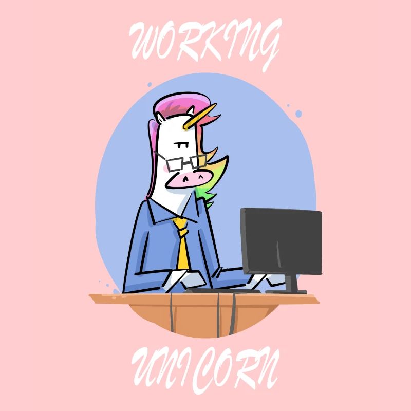 Licorne bourreau de travail