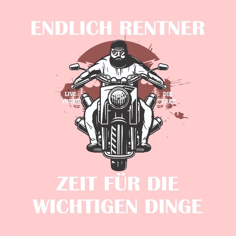 Rentner Motorrad Motorradfahrer