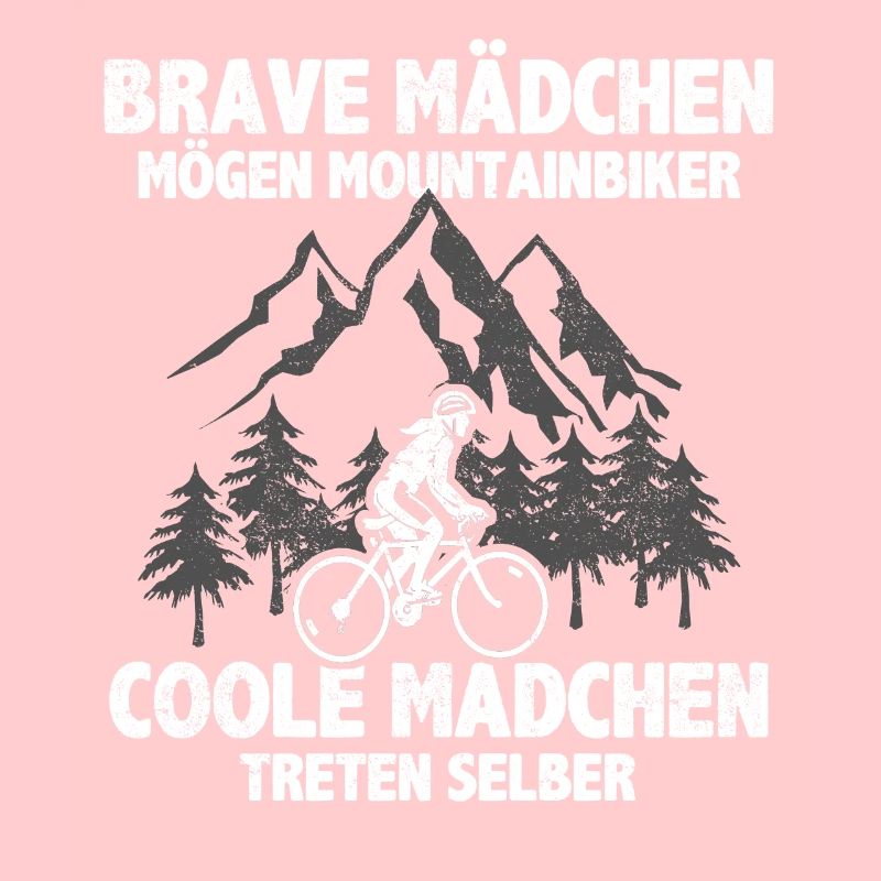 Brave Mädchen mögen Mountainbiker