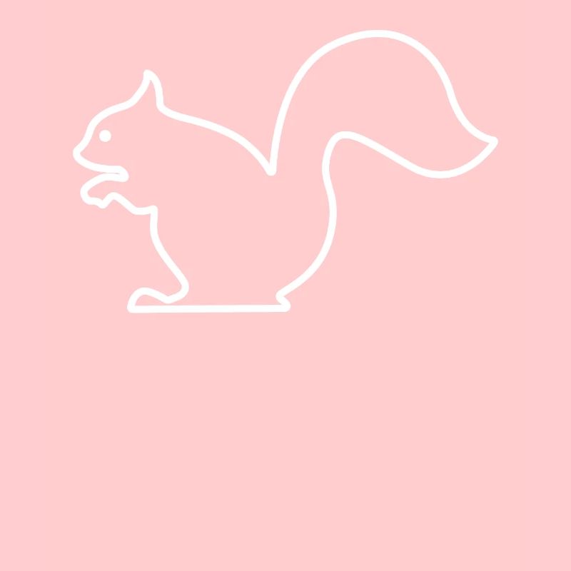 Eichhörnchen Linie Niedlich Silhouette Geschenk
