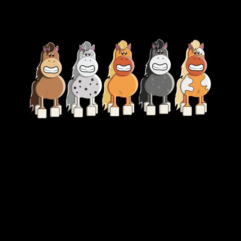 Reiten Pferde lustig Geschenk