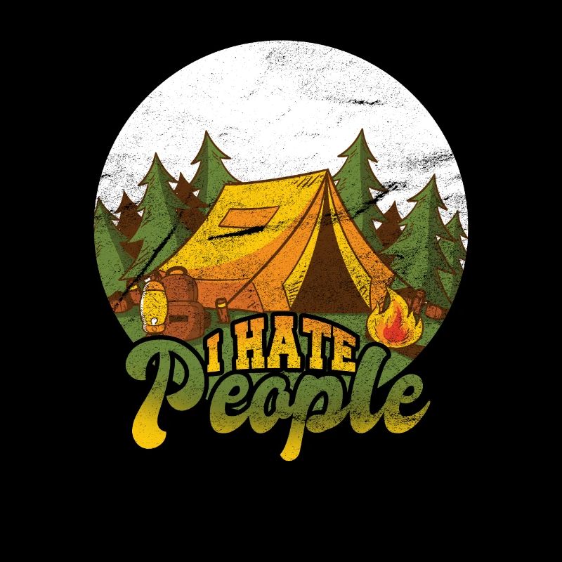 I hate people camping camper camping