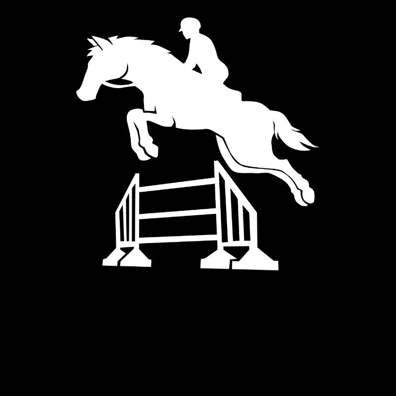 Cheval de cavalier galop de saut d'obstacles de course de poulain