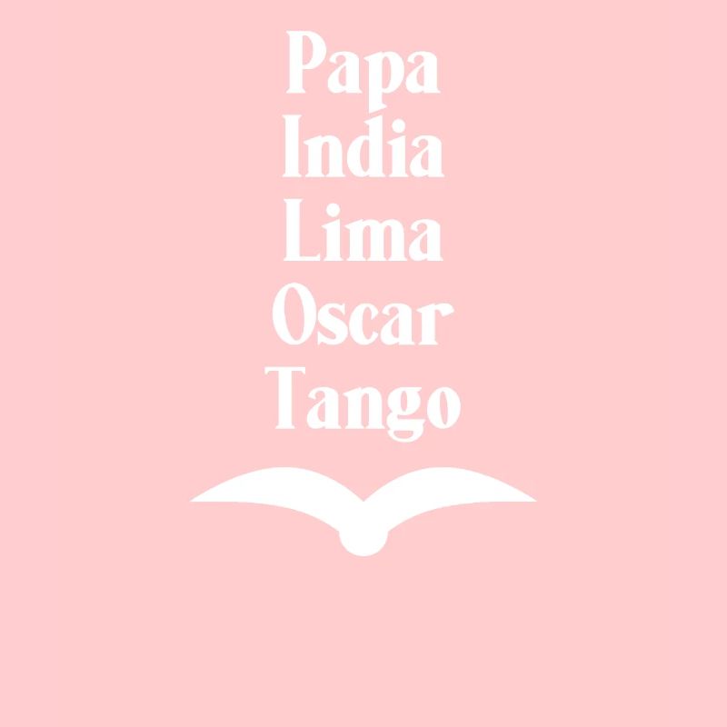 Pilot alphabet PILOT | Flight ticket gift