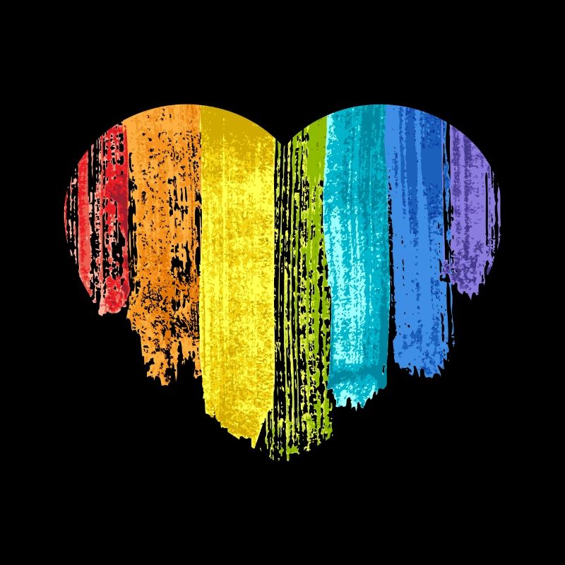 Rainbow heart tolerance rainbow banner