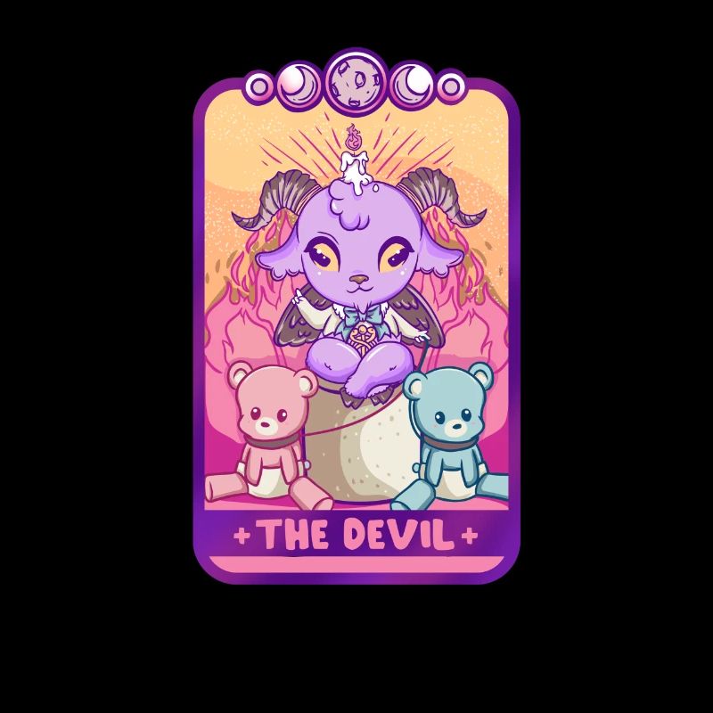 The Devil Anime Kawaii Tarot Fortune Teller Baphomet