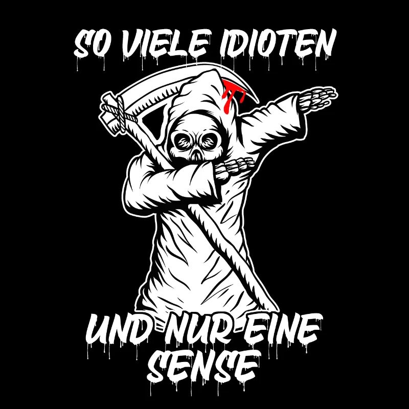 Dabbing Sensenmann Sense Tod Halloween Spruch