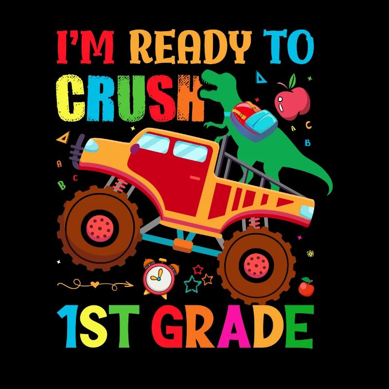 Ich bin bereit, Regenbogenmädchen Jungen der 1. Klasse zu zerquetschen