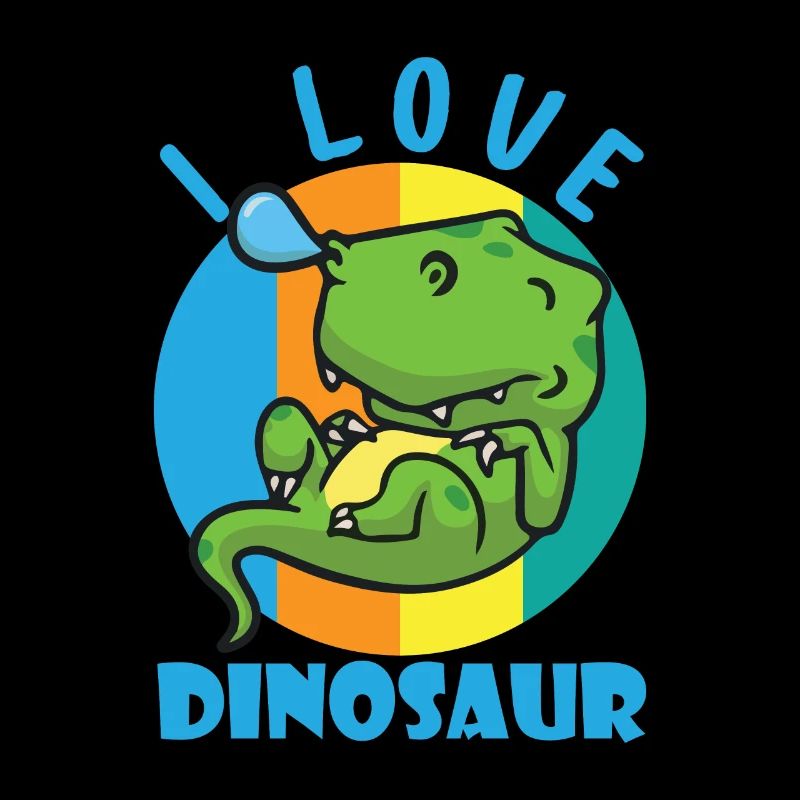 Ich liebe Dinosaurier - Schlafender T-Rex animiert
