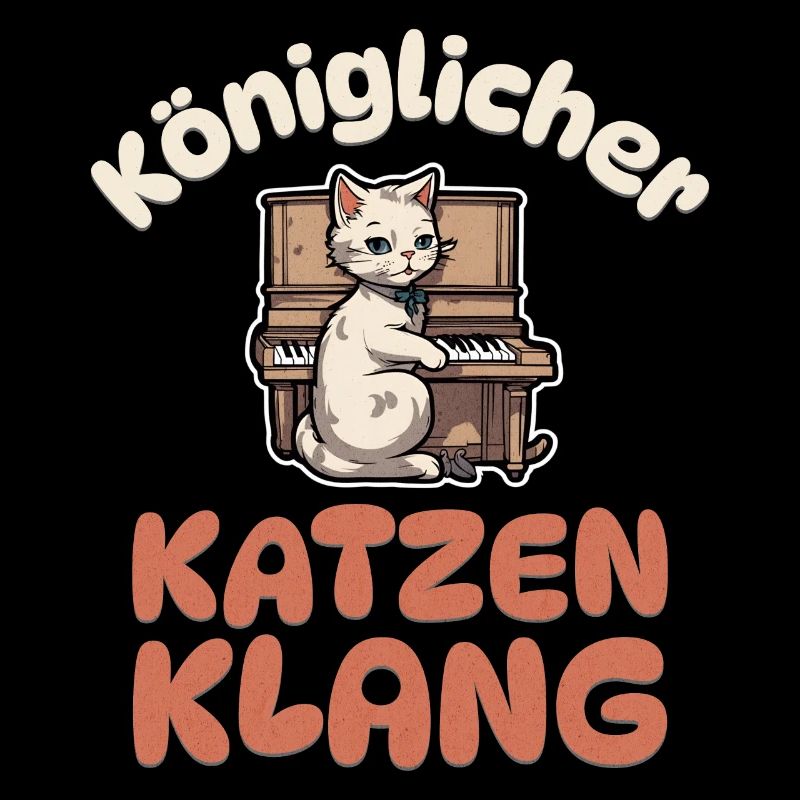 Königlicher Katzenklang - Katze Klavier