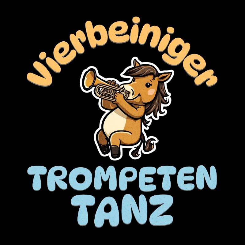 Vierbeiniger Trompetentanz - Pferde Trompete