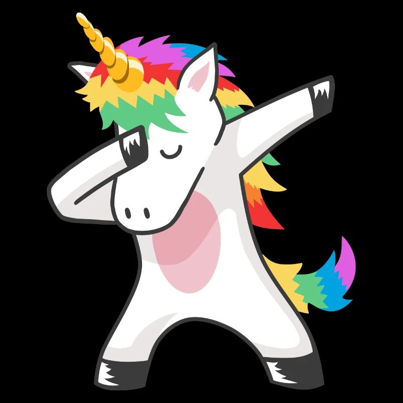 Dabbing Einhorn Dab Unicorn Regenbogen Tanzen