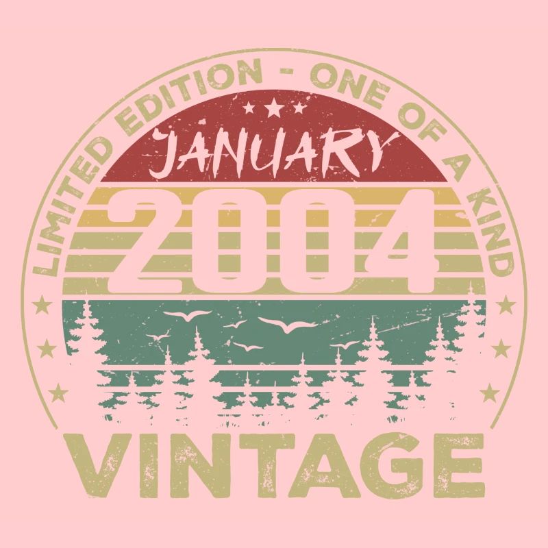 Vintage Janvier 2004 Anniversaire Janvier 2004