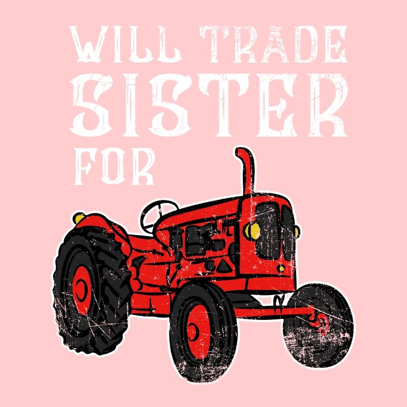 Schwester Traktor Farmer Kind Bruder Geschenk