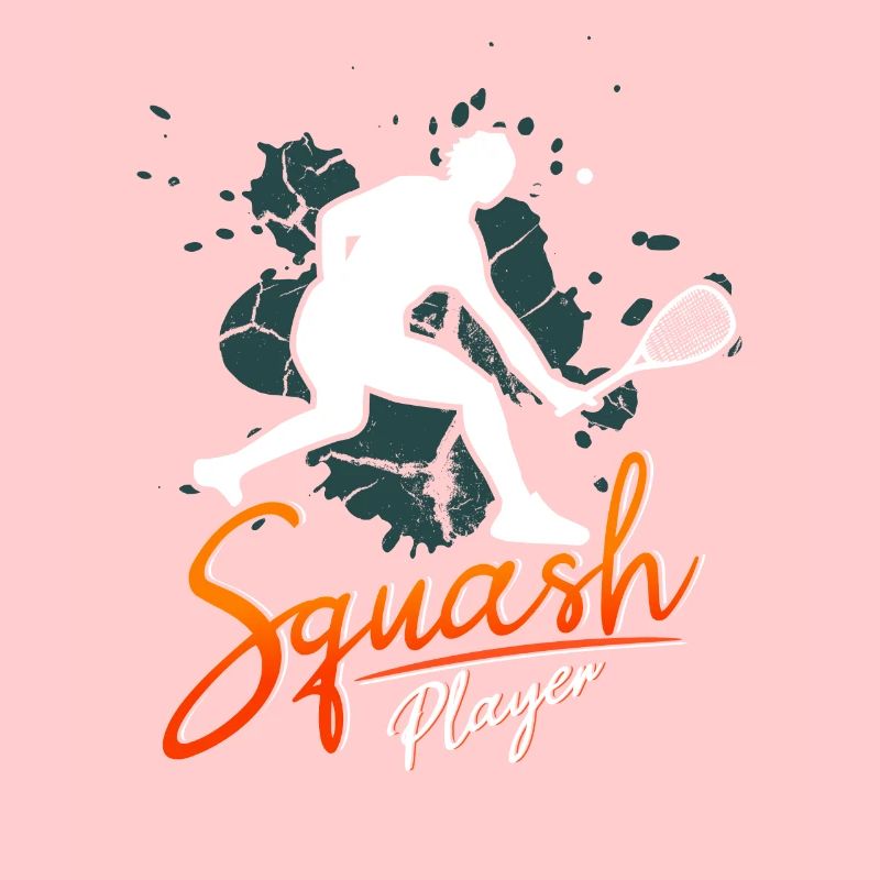 Funny squash squash player
