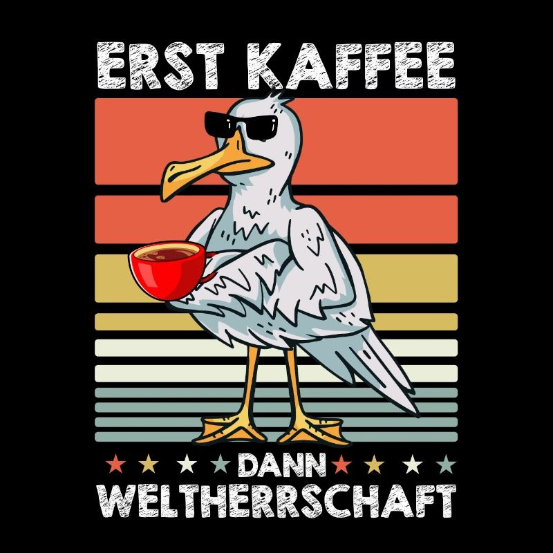 Möwe Kaffee-Sonnenbrille