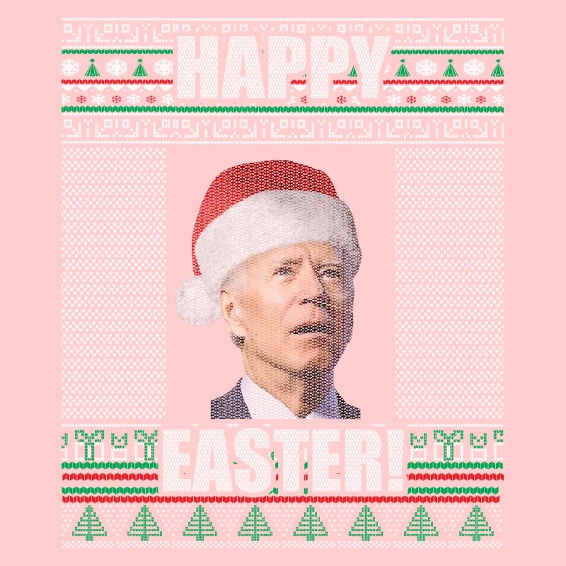 Lustiger Biden Hässlicher Weihnachtspullover Frohe Ostern
