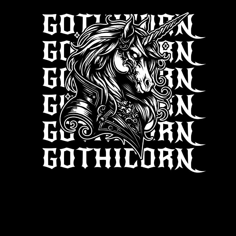 Gothic Einhorn Gothicorn