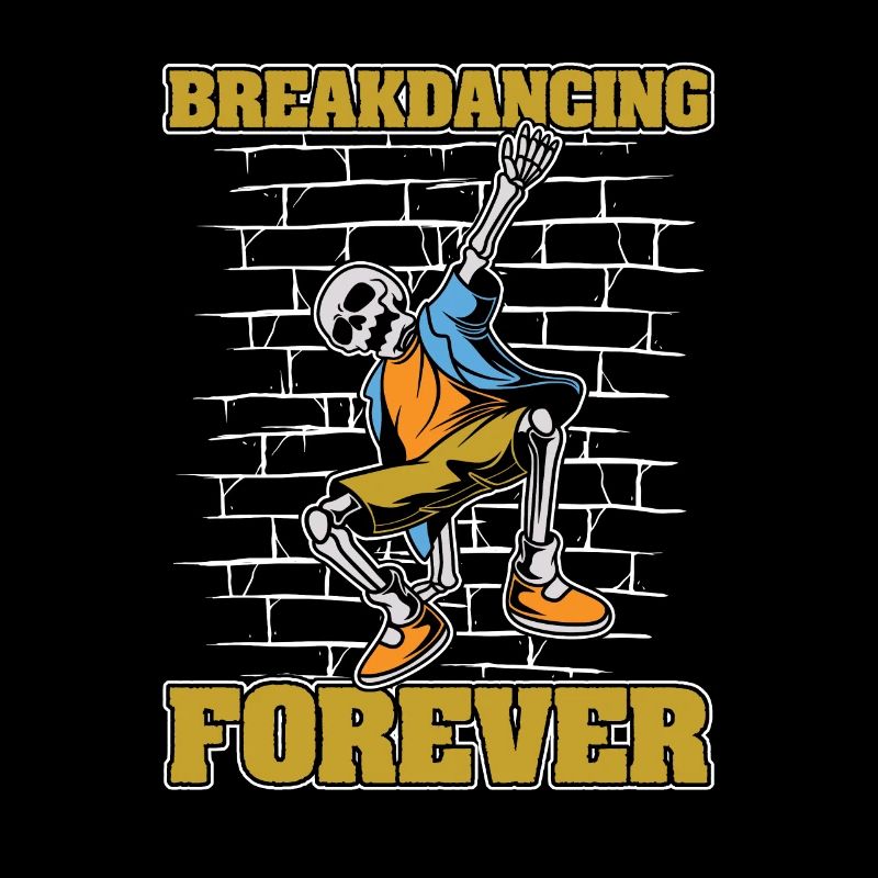 Breakdance Breakdancer Breakdance Squelette