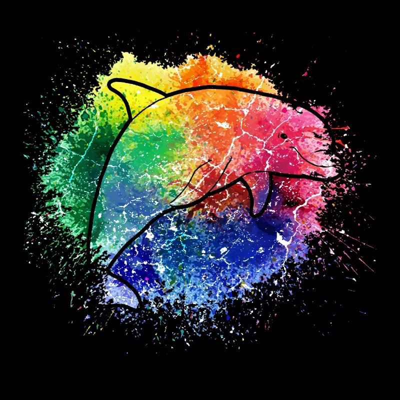 Dolphin colorful