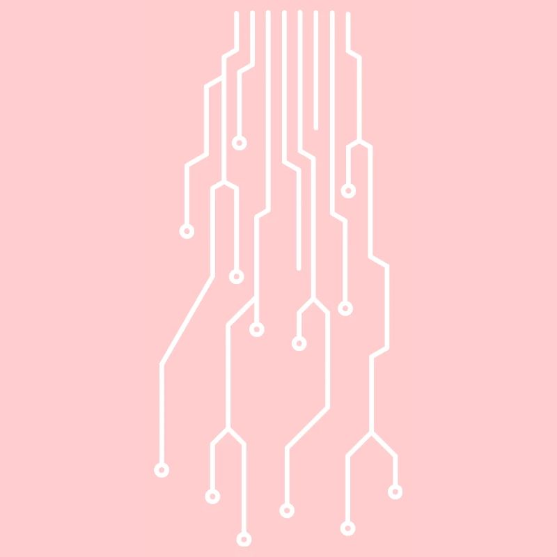 Futuristic computer circuit board