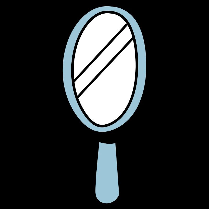 MIRROR MIRROR hand mirror in blue