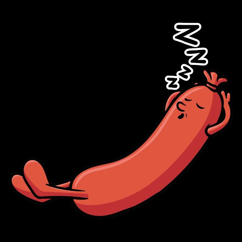 Wurst die schläft und schnarcht