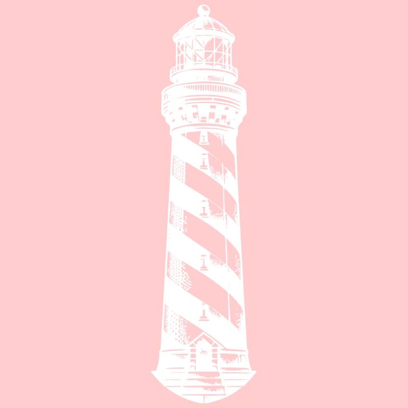 Phare côtier à rayures obliques