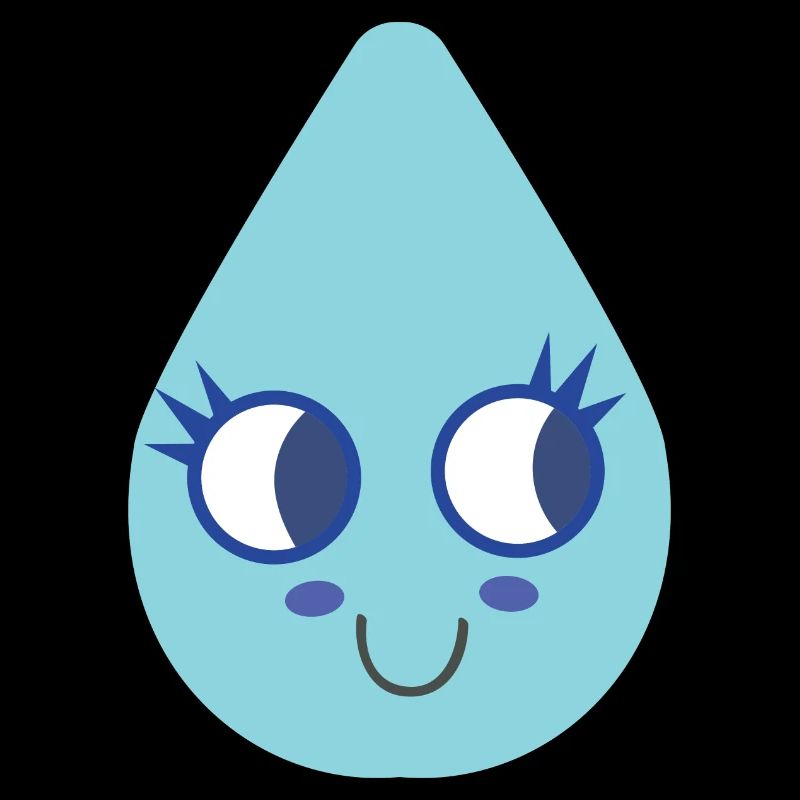 Cute water droplet