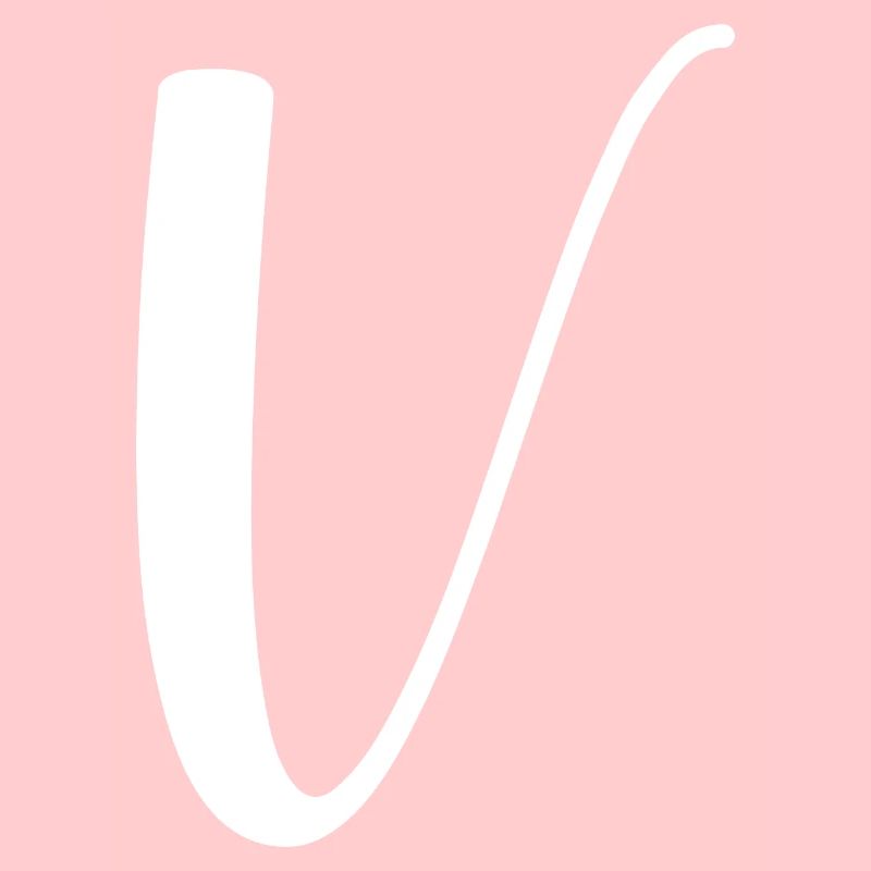 Calligraphie, initiale V