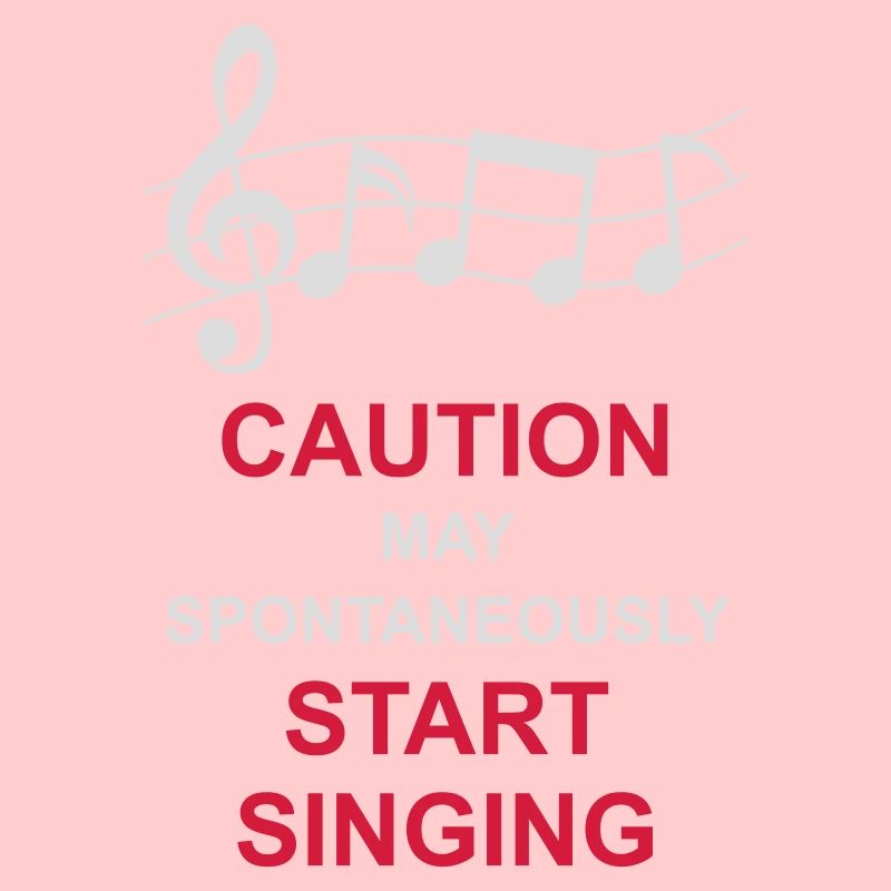 may spontaneously start singing
