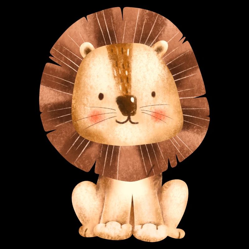 mignon petit lion