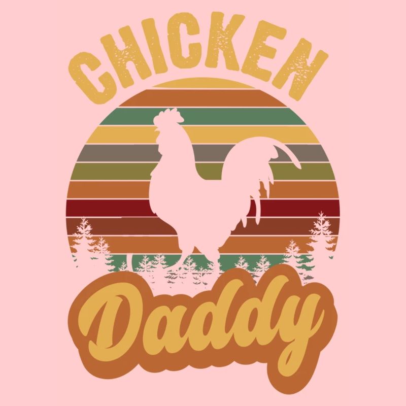 Chicken Daddy Retro Vintage Style Chicken