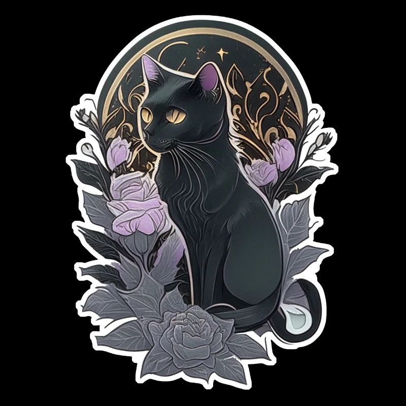 chat noir style gothique