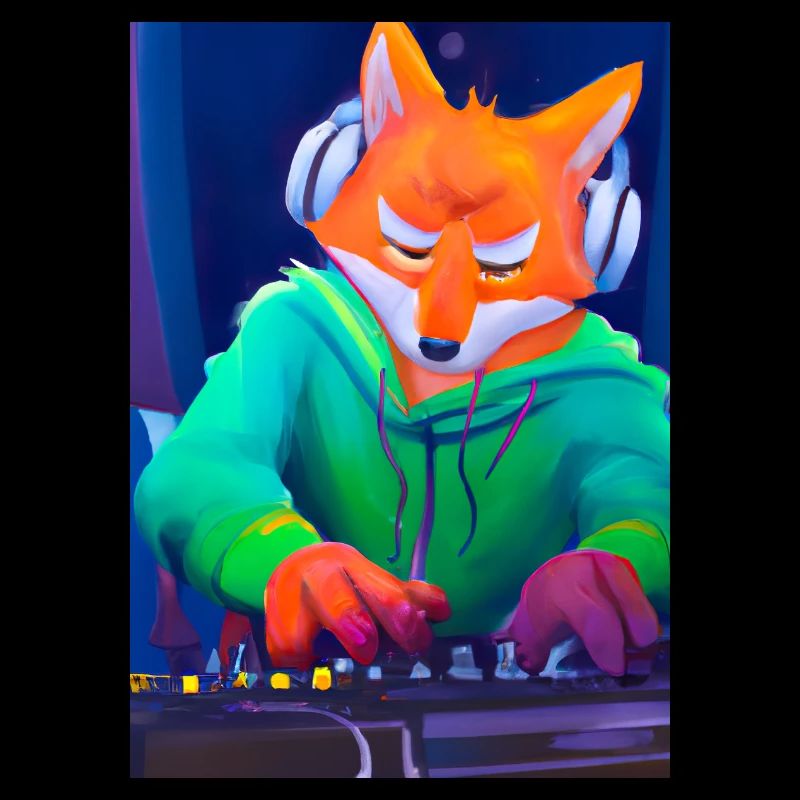 Fox am DJ-Pult