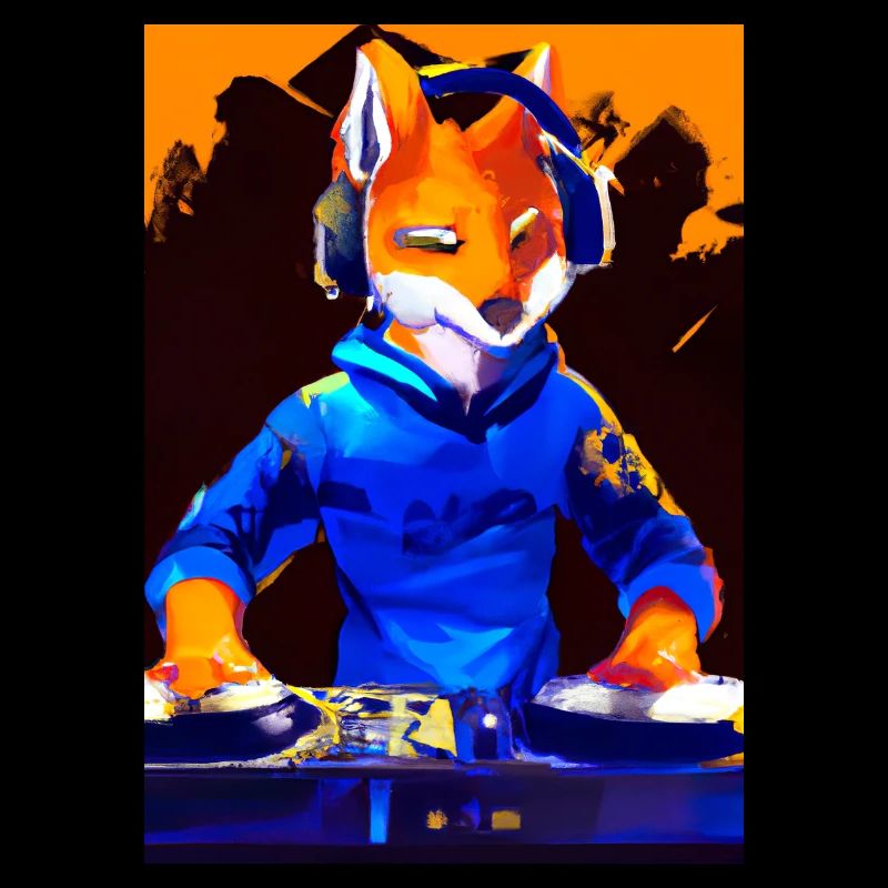 Fox am DJ-Pult