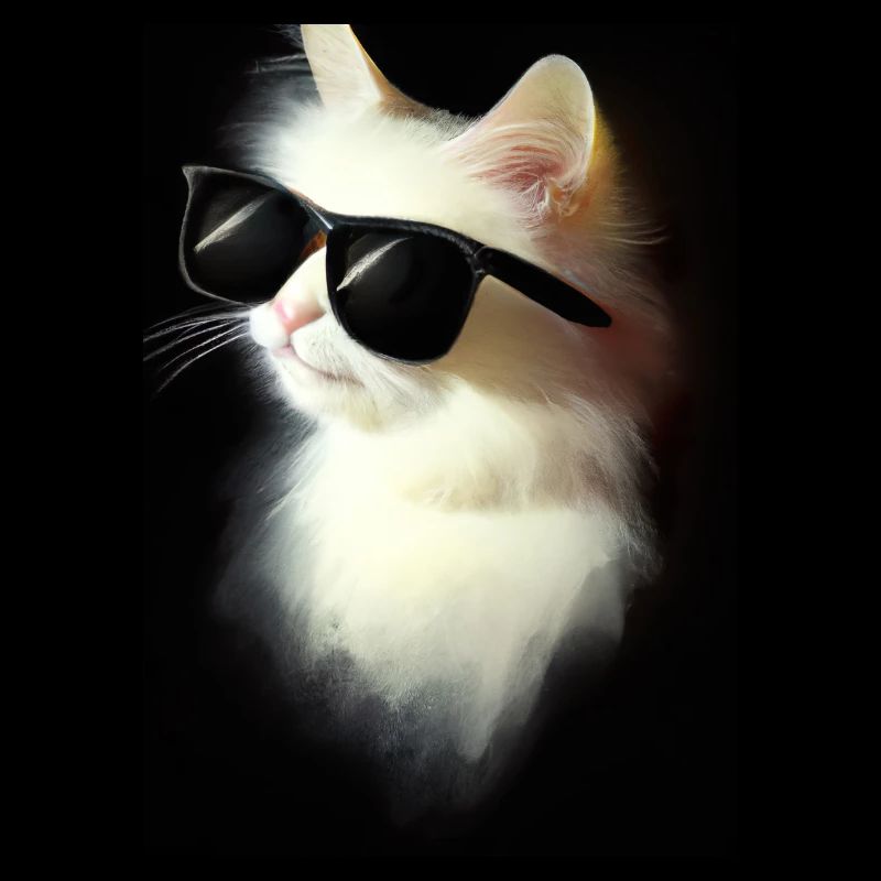 Katze mit Sonnenbrille