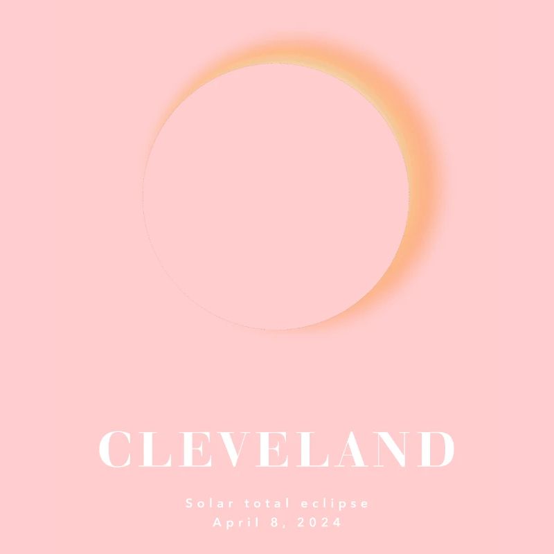 CLEVELAND TOTAL SOLAR ECLIPSE 2024