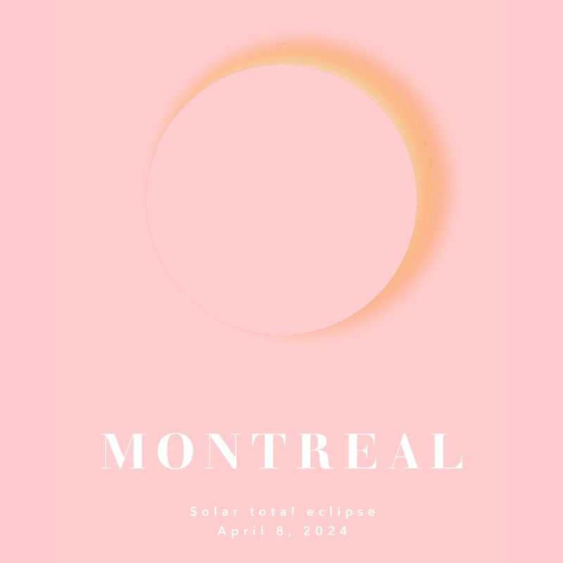 ÉCLIPSE TOTALE DE SOLEIL DE MONTRÉAL 2024